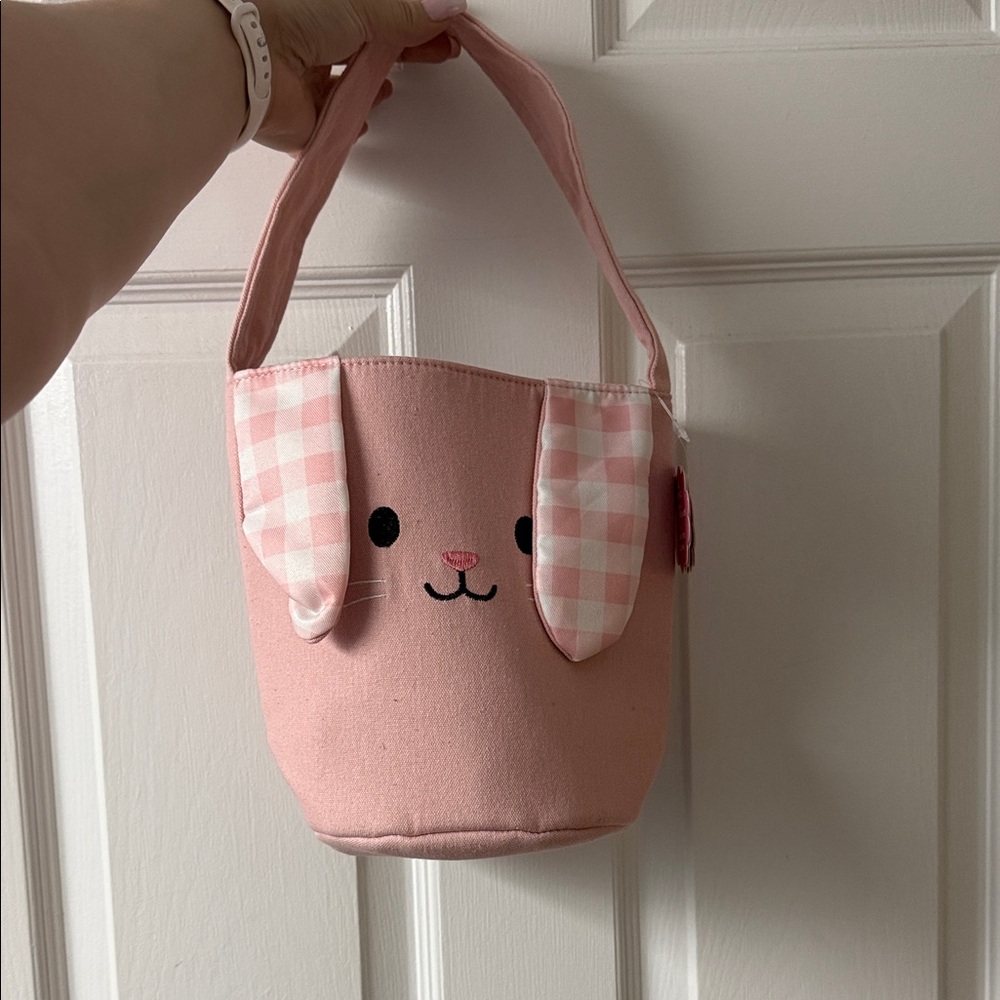 Indigo Pink Checkered Bunny Kids Bag